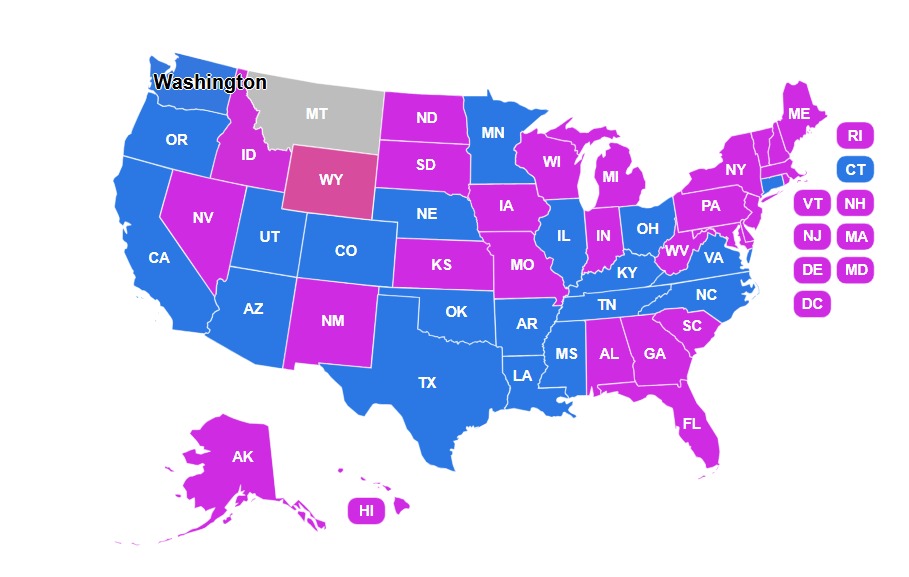 Service Coverage Map - Core Consultants of America